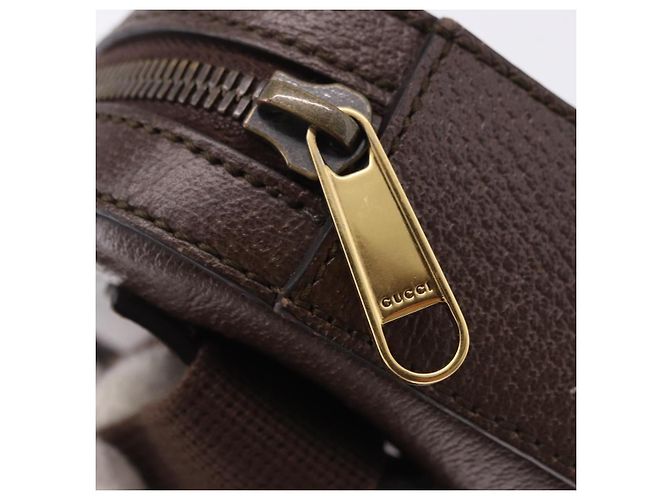 Marsupio GUCCI in Pelle Marrone Oro 602695 527066 Auth 192452V - vista 15