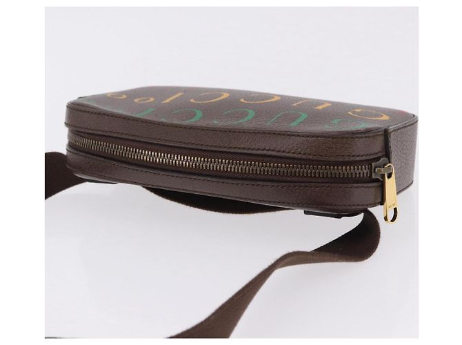 Marsupio GUCCI in Pelle Marrone Oro 602695 527066 Auth 192452V - vista 6