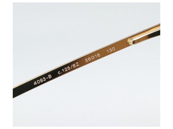 Gafas de sol CHANEL Metal Gold Tone CC Auth BA14750M - vista 11