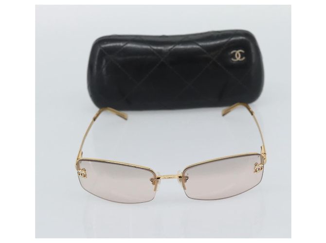 Gafas de sol CHANEL Metal Gold Tone CC Auth BA14750M - vista 12