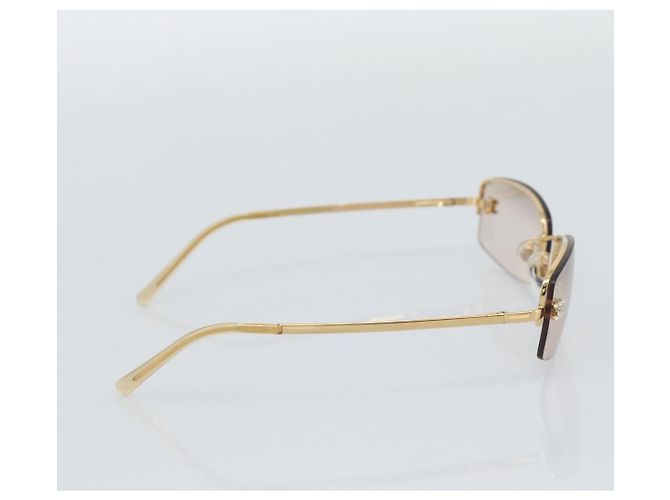 Gafas de sol CHANEL Metal Gold Tone CC Auth BA14750M - vista 4