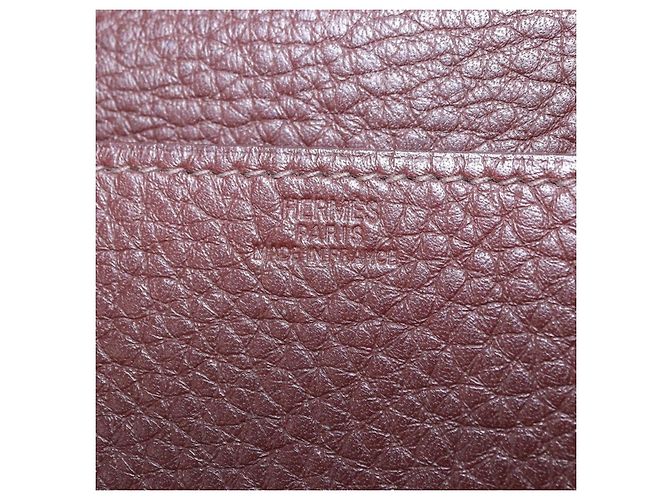 Hermès HERMES Etui Cult GM Tarjetero de cuero marrón plata Auth bs36398 Castaño - vista 16