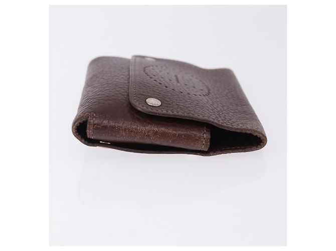 Hermès HERMES Etui Cult GM Tarjetero de cuero marrón plata Auth bs36398 Castaño - vista 4