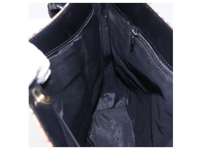 Borsa a Spalla Burberrys Nova Check in Tela Beige Black Auth 194178A Nero - vista 18