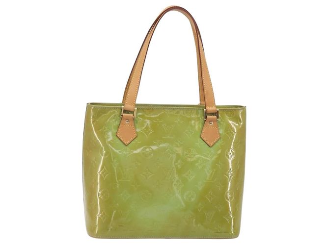 LOUIS VUITTON Borsa Monogram Vernis Houston Baby Blue M91005 LV Auth hk3972 Blu chiaro - vista 2