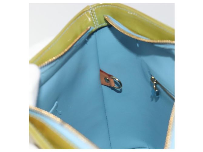 LOUIS VUITTON Borsa Monogram Vernis Houston Baby Blue M91005 LV Auth hk3972 Blu chiaro - vista 22