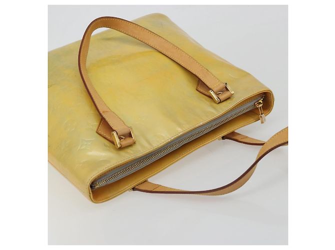 LOUIS VUITTON Borsa Monogram Vernis Houston Gris M91053 LV Auth hk3941 Grigio - vista 8