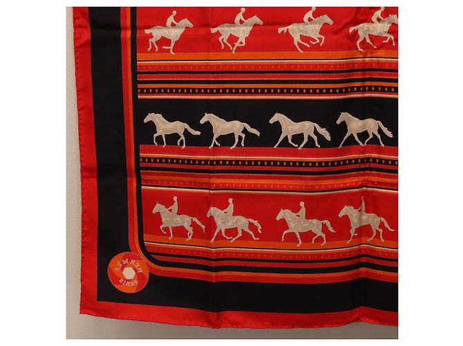 Hermès HERMES Carre 90 Seidentuch Rot Authentisch 193600M - Ansicht 20