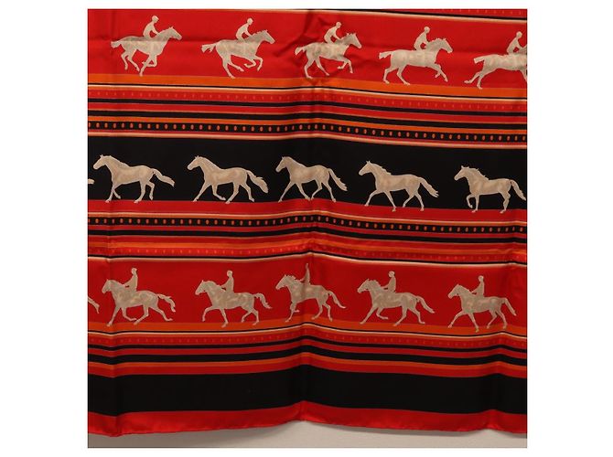 Hermès HERMES Carre 90 Seidentuch Rot Authentisch 193600M - Ansicht 21