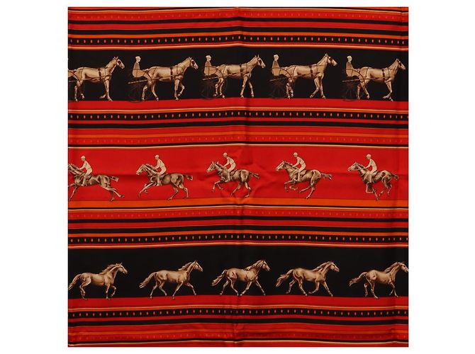 Hermès HERMES Carre 90 Seidentuch Rot Authentisch 193600M - Ansicht 6
