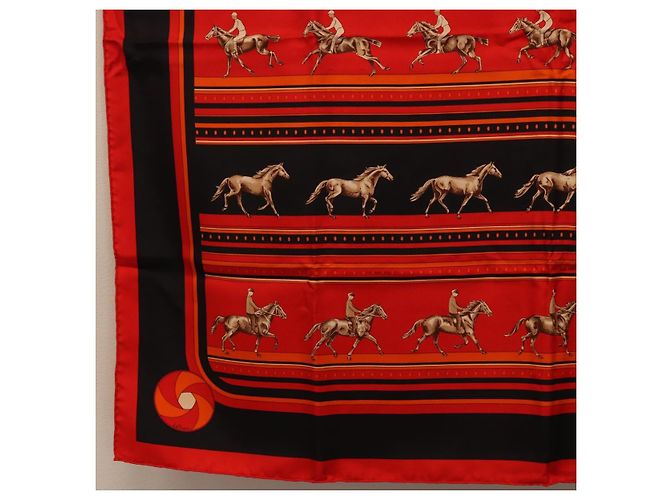 Hermès HERMES Carre 90 Seidentuch Rot Authentisch 193600M - Ansicht 8