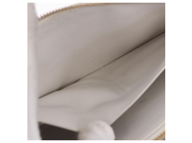 Cartera Larga BOTTEGA VENETA MAXI INTRECCIATO de cuero Blanco Oro Auth bs36408 - vista 18