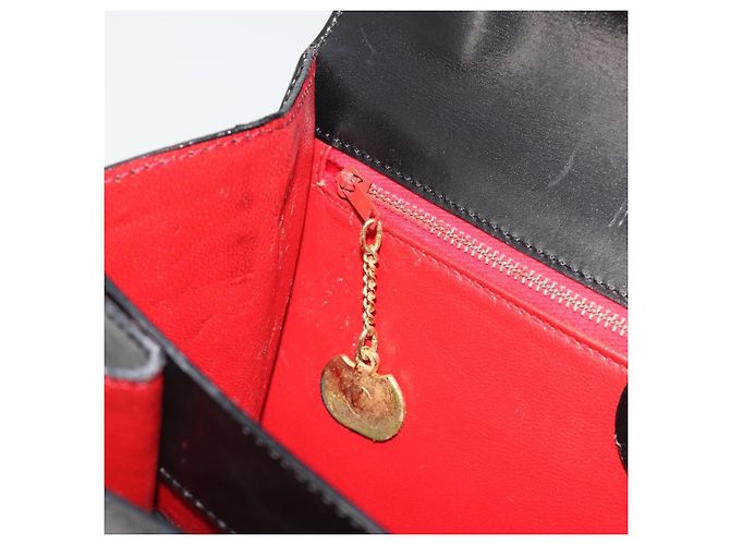 Céline Borsa CELINE in pelle nera e oro Auth 194674A Nero D'oro - vista 23