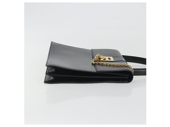 Céline Borsa CELINE in pelle nera e oro Auth 194674A Nero D'oro - vista 3