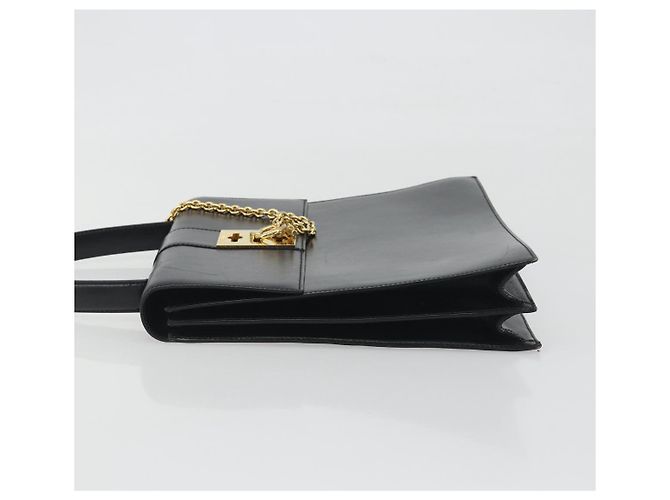 Céline Borsa CELINE in pelle nera e oro Auth 194674A Nero D'oro - vista 4