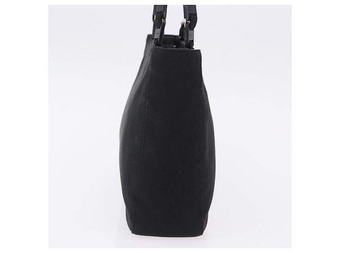 Borsa Salvatore Ferragamo Vala in tela nero e argento autentica gh2305 - vista 4