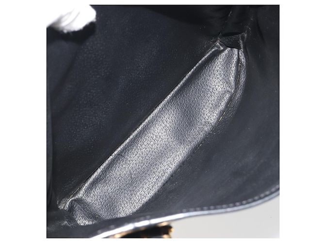 Céline Borsa Tote CELINE Macadam in tela PVC e pelle nera e oro Auth 192542A Nero D'oro - vista 11