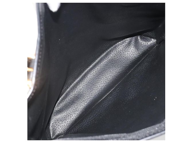 Céline Borsa Tote CELINE Macadam in tela PVC e pelle nera e oro Auth 192542A Nero D'oro - vista 23