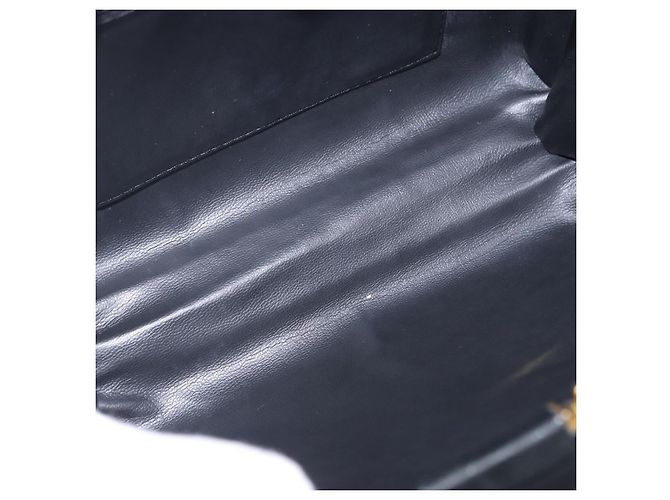 Sac à main BALLY en cuir 2way Noir Doré Auth BA14687A - vue 12