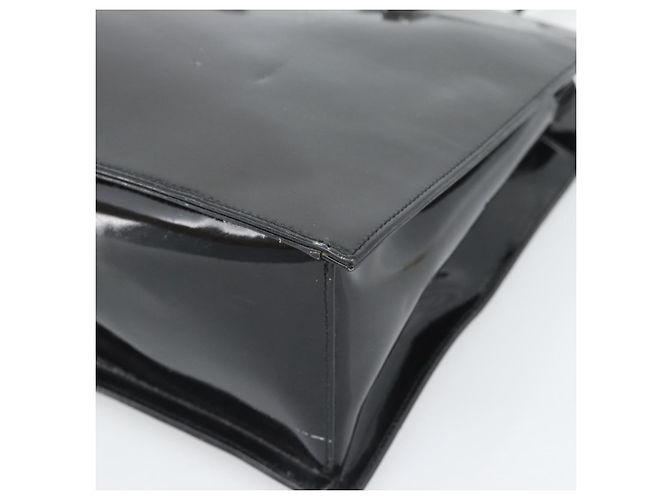 Borsa Tote GUCCI in vernice nera con dettagli argento 001 3264 Auth gh2325 Nero - vista 10