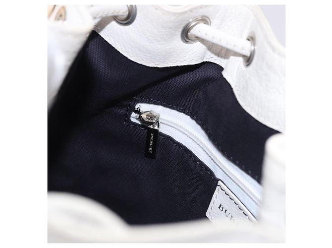 BURBERRY Handtasche Canvas Weiß Silber Auth bs36451 - Ansicht 20