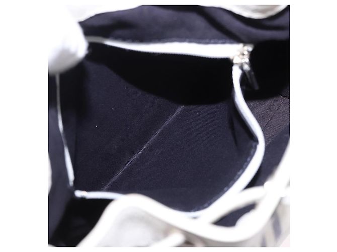 BURBERRY Handtasche Canvas Weiß Silber Auth bs36451 - Ansicht 21