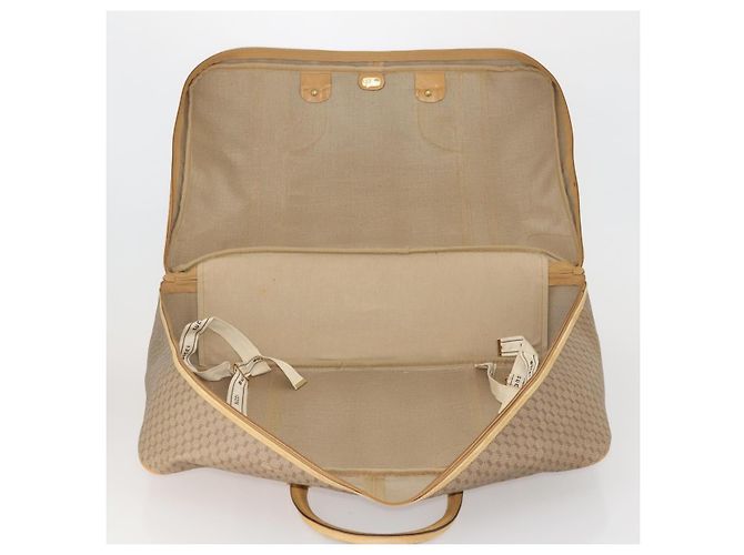 Borsa GUCCI Micro GG Supreme Web Sherry Line in PVC Beige 010 58 1744 65 Auth 187858A D'oro - vista 16