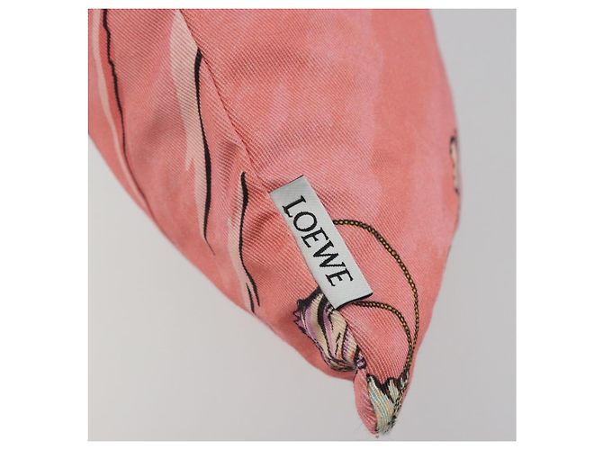 LOEWE Borsa a mano in tela rosa Auth BA14239A - vista 10