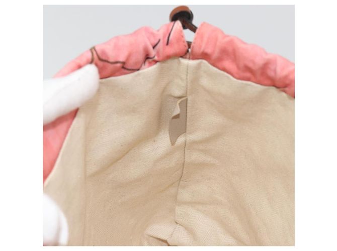 LOEWE Borsa a mano in tela rosa Auth BA14239A - vista 19