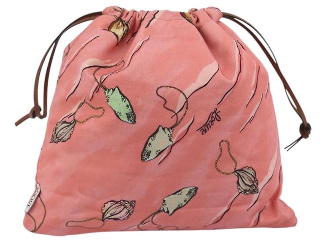 LOEWE Borsa a mano in tela rosa Auth BA14239A - vista 2