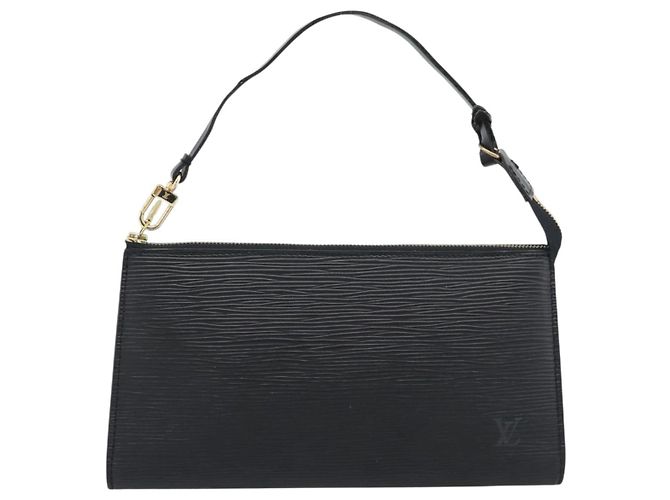 LOUIS VUITTON Epi Pochette Accessoires Bolso de Accesorios Negro M52982 Auth ka5553 - vista 13