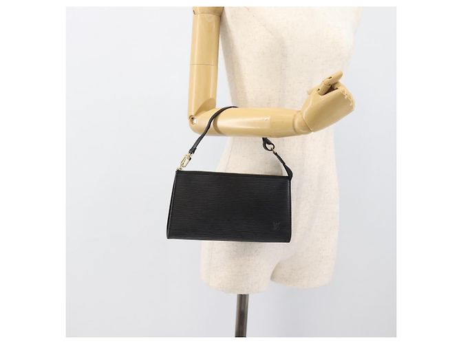 LOUIS VUITTON Epi Pochette Accessoires Bolso de Accesorios Negro M52982 Auth ka5553 - vista 20