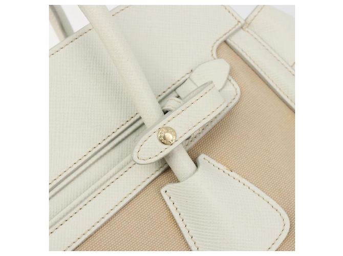 Borsa PRADA in tela Beige Gold Auth 192530A D'oro - vista 19