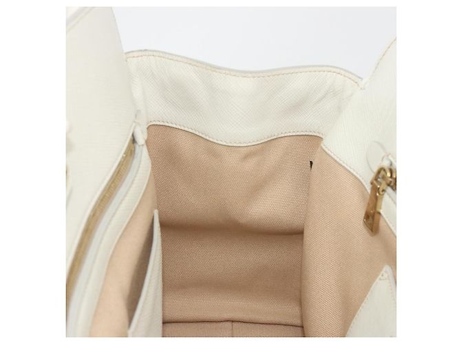 Borsa PRADA in tela Beige Gold Auth 192530A D'oro - vista 23