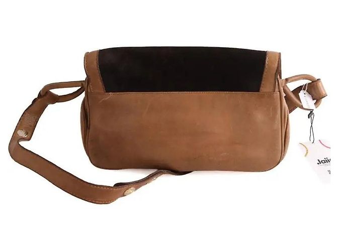 Borsa a tracolla Céline in pelle color cammello - vista 2