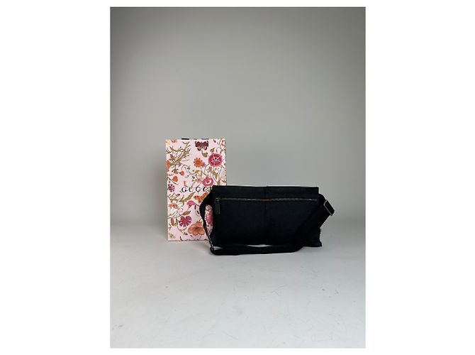 Marsupio Vintage Gucci GG Supreme Nero Argento - vista 3