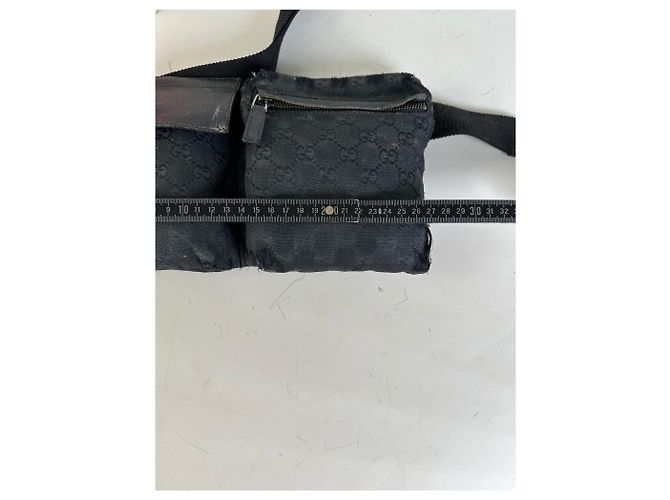 Marsupio Vintage Gucci GG Supreme Nero Argento - vista 7