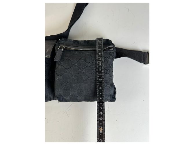 Marsupio Vintage Gucci GG Supreme Nero Argento - vista 8