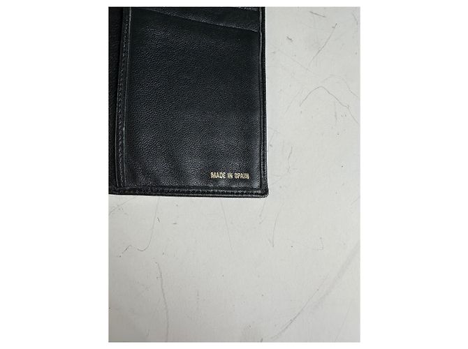 Vintage Dior Leather Long Wallet Black Gold - view 4