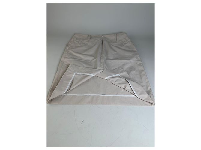 Céline Gonna vintage Celine in misto cotone crema L Beige - vista 10