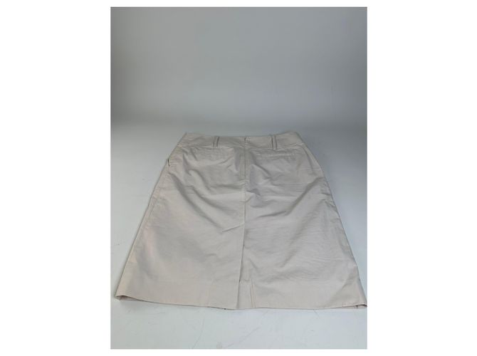 Céline Gonna vintage Celine in misto cotone crema L Beige - vista 2