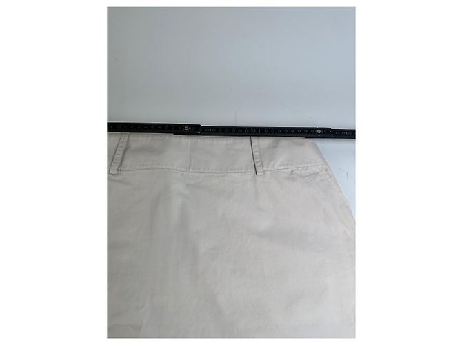 Céline Gonna vintage Celine in misto cotone crema L Beige - vista 8