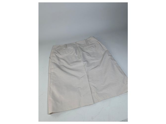 Céline Gonna vintage Celine in misto cotone crema L Beige - vista 9