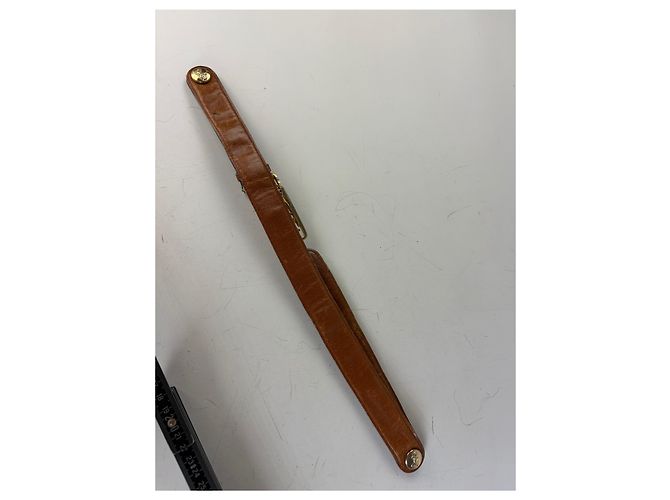 Céline Vintage Celine Ledergürtel Braun Goldene Schnalle - Ansicht 10