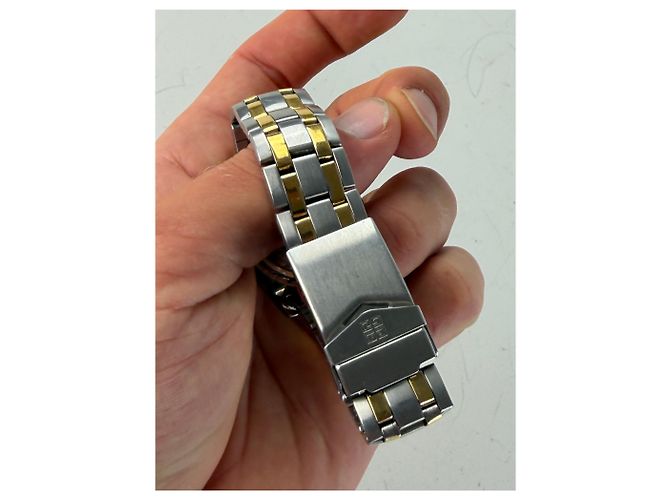 Vintage Givenchy Armbanduhr aus Edelstahl Silber Gold - Ansicht 3