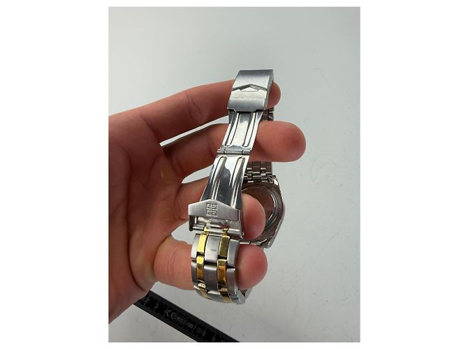 Vintage Givenchy Armbanduhr aus Edelstahl Silber Gold - Ansicht 7