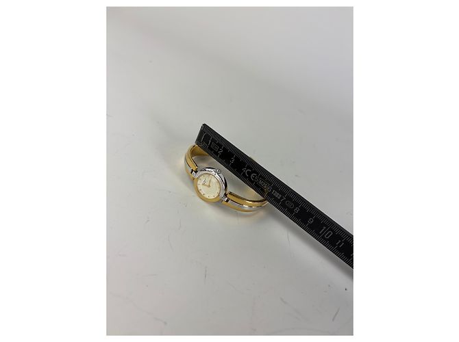 Vintage Courreges Armbanduhr Gold Silber Golden - Ansicht 3