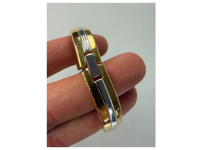 Vintage Courreges Armbanduhr Gold Silber Golden - Ansicht 4