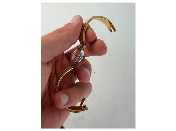 Vintage Courreges Armbanduhr Gold Silber Golden - Ansicht 7