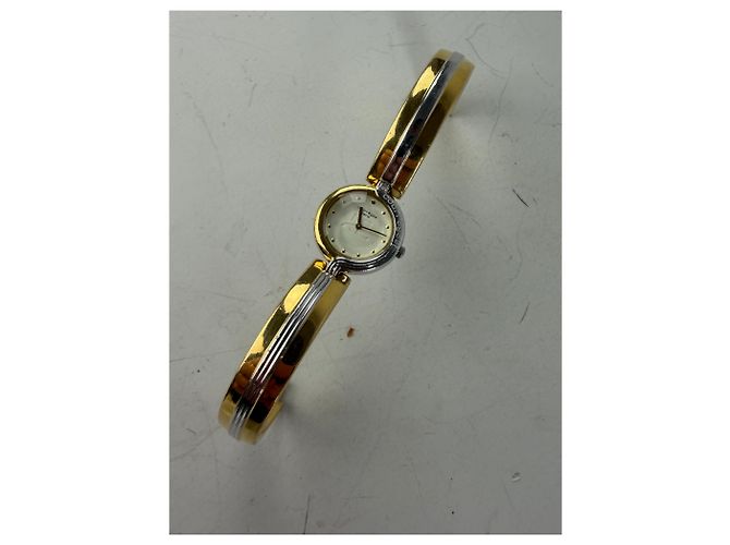 Vintage Courreges Armbanduhr Gold Silber Golden - Ansicht 8